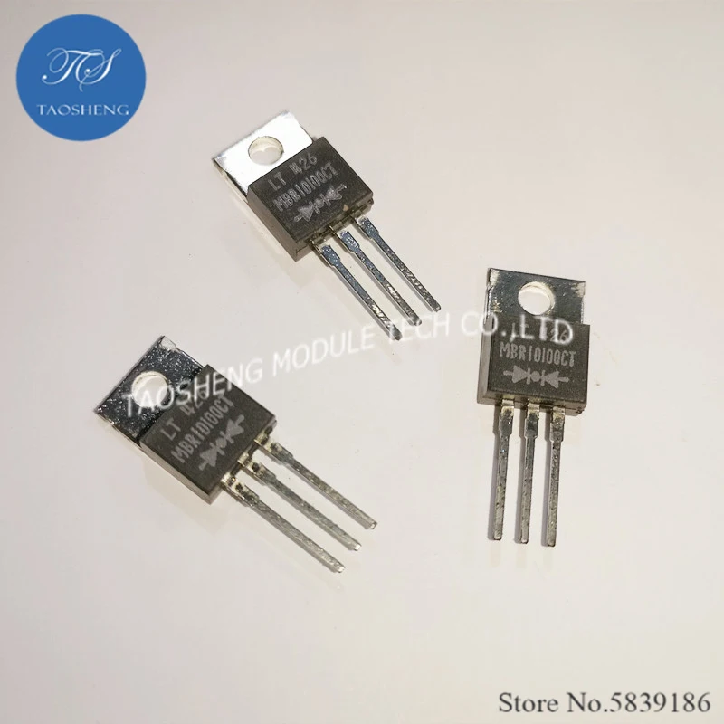 MBR10100CT 10A 100V TO-220F, 1PC