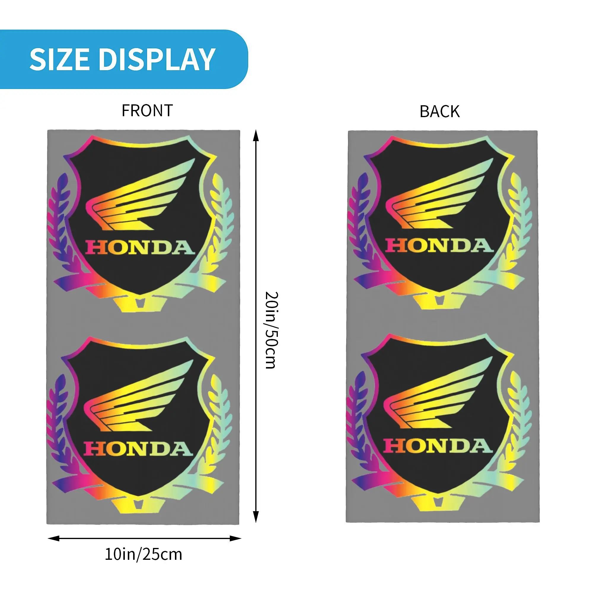 Custom H-Hondaes Bandana Neck Warmer Men Women Winter Ski Tube Scarf Gaiter Motorcycle Face Cover