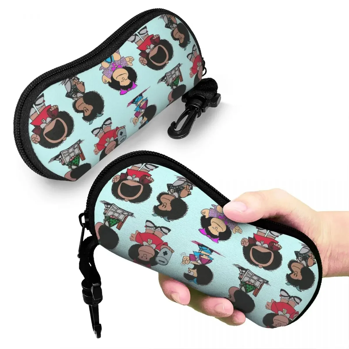 Mafalda Glasses Case Unisex Student Kawaii Cute Amine Eyewear Box Protector Glasses Box