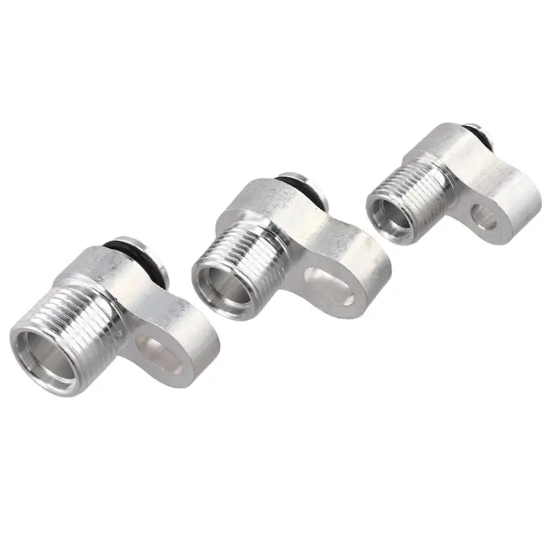 6Pcs Car Air Conditioner Radiator Connector Car A/C Lines Condenser Radiator Fitting Adapter Hose For R134A-AS55