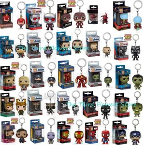 Funko Pop Keychain Finjue Capitán Venom Deadpool Iron Man Keychain Figuras de acción Juguetes para niños Regalo de Navidad 8 mejores amigos de ventas Funko Pop - №2