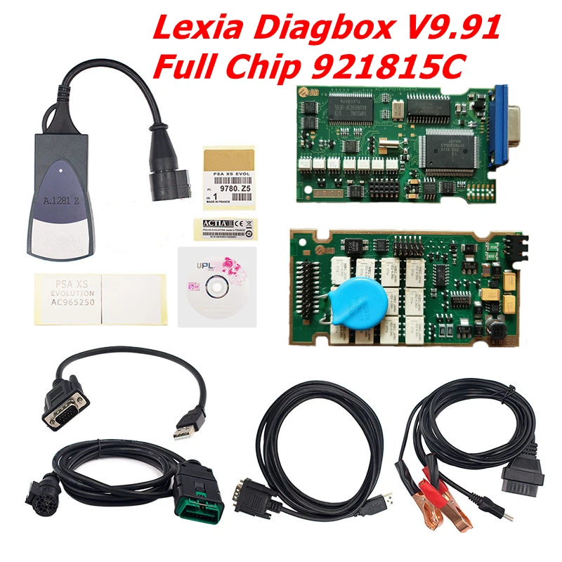 Newest Full Chip Lexia 3 PP2000 Diagbox V9.85 VM diagbox 9.91 Full Chip 921815C Diagnostic Tool