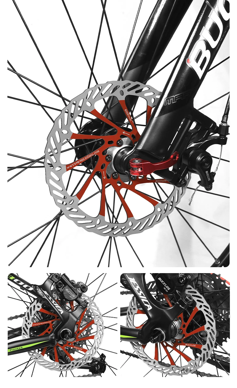 BUCKLOS Fahrrad-Bremsscheiben 160mm 180mm 203mm Fahrrad-Bremsscheiben-Rotor Ultraleichte Fahrrad-Hydraulikbremsscheiben für SHIMANO – Detail 11