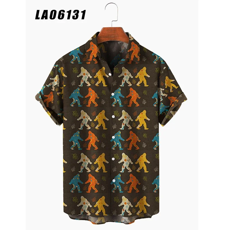 3D Printed Creative Quick-drying Breathable Sport Men's S-5XL Beach Hawaiian Style Short-sleeved Shirt Shirt for Menshirt for Me
