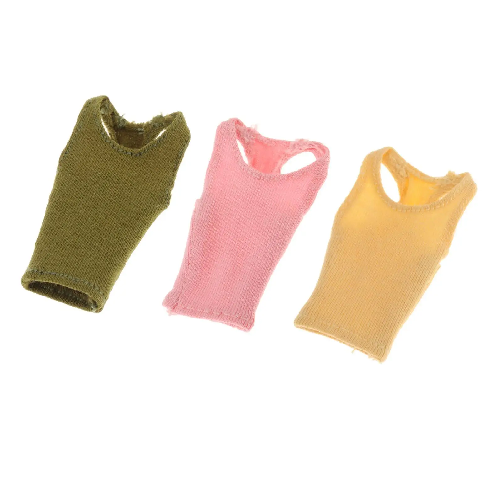 Colete em escala 1/12 para modelos de bonecas femininas, acessório de roupas para figuras de 6 polegadas
