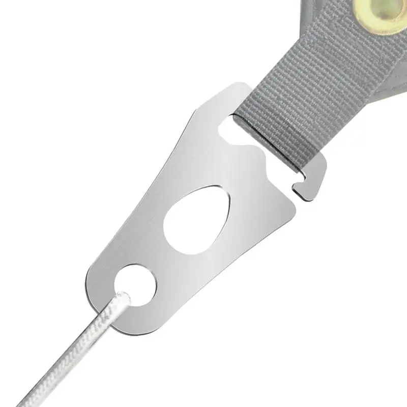 Cord Tightener Tent Wind Rope Buckle Tie Down Rope Carabiner Clip Fastener CampTent Guyline Rope Buckle Fastener Rope Tensioner