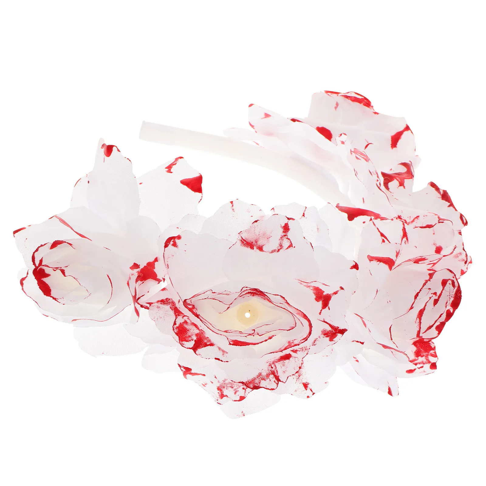 

Декоративный головной убор с розами для Хэллоуина, красивая, прочная, легкая повязка на голову для женщин, ободок для волос, для фестивалей, фотосессий, пляжа