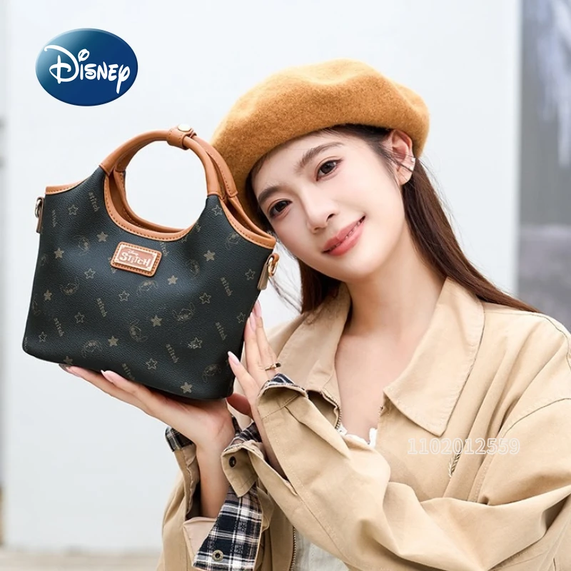 Torebka damska Disney Stitch, luksusowa marka, modna, z motywem kreskówkowym, wysokiej jakości, drukowana, mini, codzienna torebka damska na ramię.