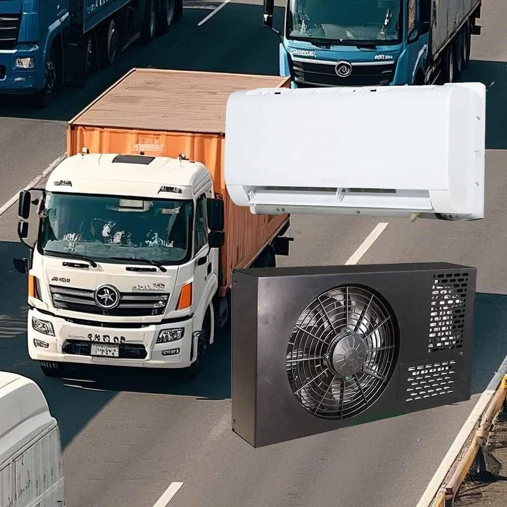 AC.161.113.02 12V/24V Universal AC Kit Split Electric Air Conditioner Parking Cooler Motorhome Truck Trailer Kit Vans