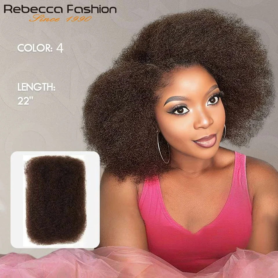 100% Human Afro Kinky Bulk Hair – Lightweight, Soft, Natural Texture, Heat-Resistant Long-Lasting Extensions