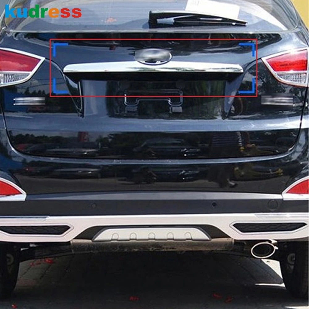 Car Accessories For Hyundai Tucson IX35 2010 2011 2012 ABS Chrome Rear Trunk Lid Cover Trim Tail Gate Tailgate Molding Strip