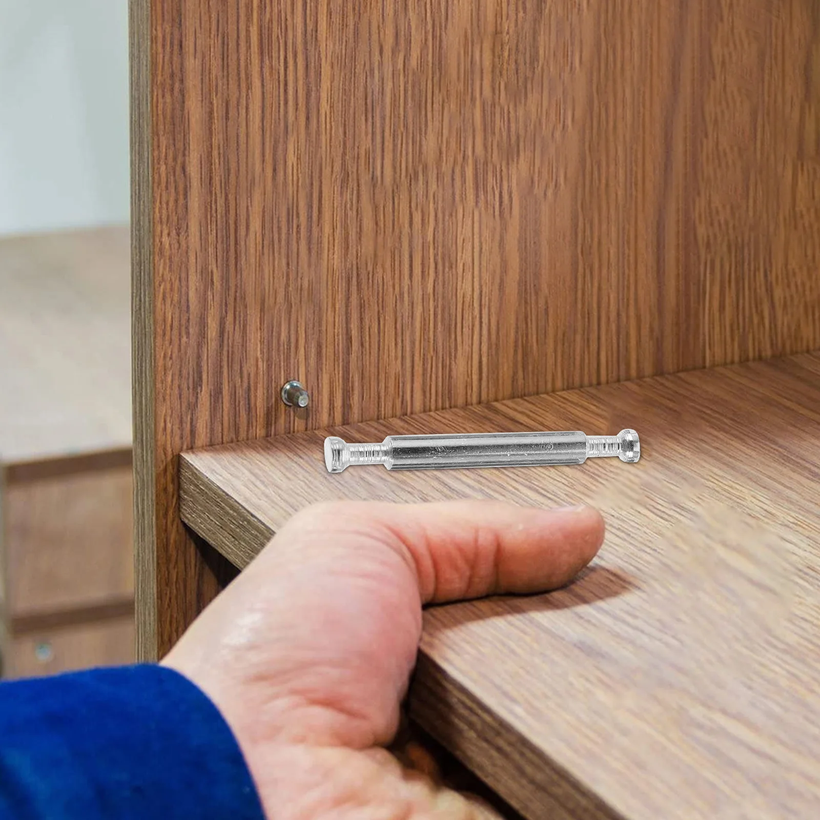 

10 Sets Double Head Connection Screw Drawer Panel Fitting Furniture Board Dresser Connecting Fasteners Connector Cabinet Cam