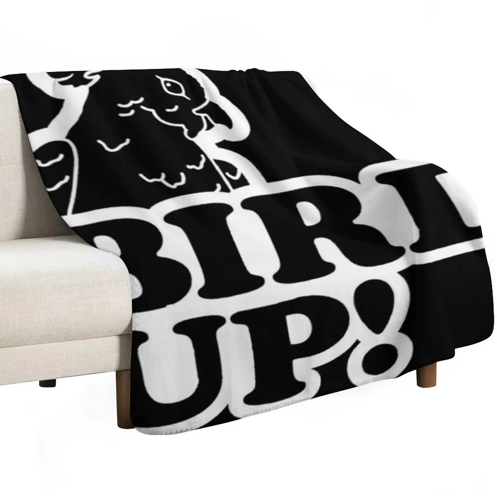 Bird Up Throw Blanket Decorative Throw Cute Cute Plaid Nap Large Luxury Thicken Blankets