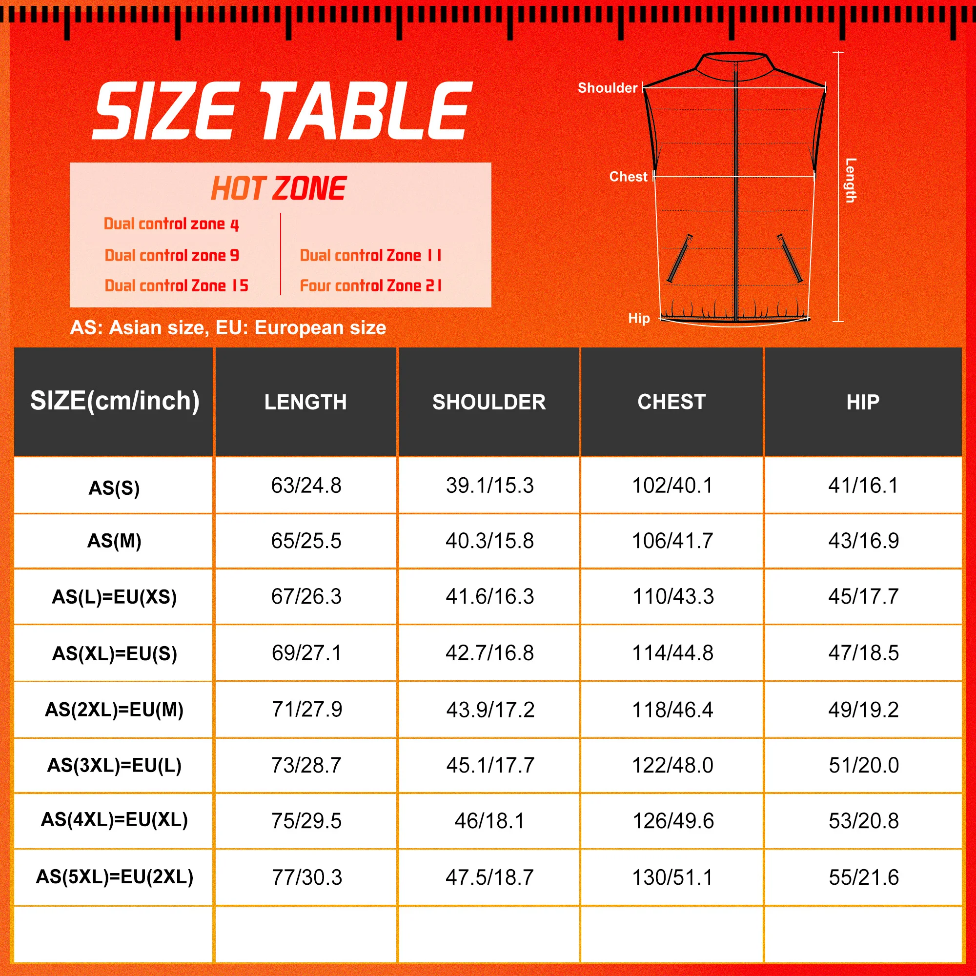 TODWARM Heating Vest Dual control 21Areas Heating Men Women Winter USB Electric Thermal Clothing Waistcoat For Sports Hiking