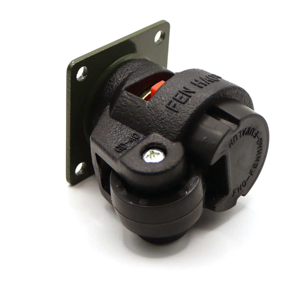 4pcs GD-40F  Heavy Duty Nylon Level Adjustment Caster High Quality Industrial Roller Wheel Leveling Caster Wheels Black