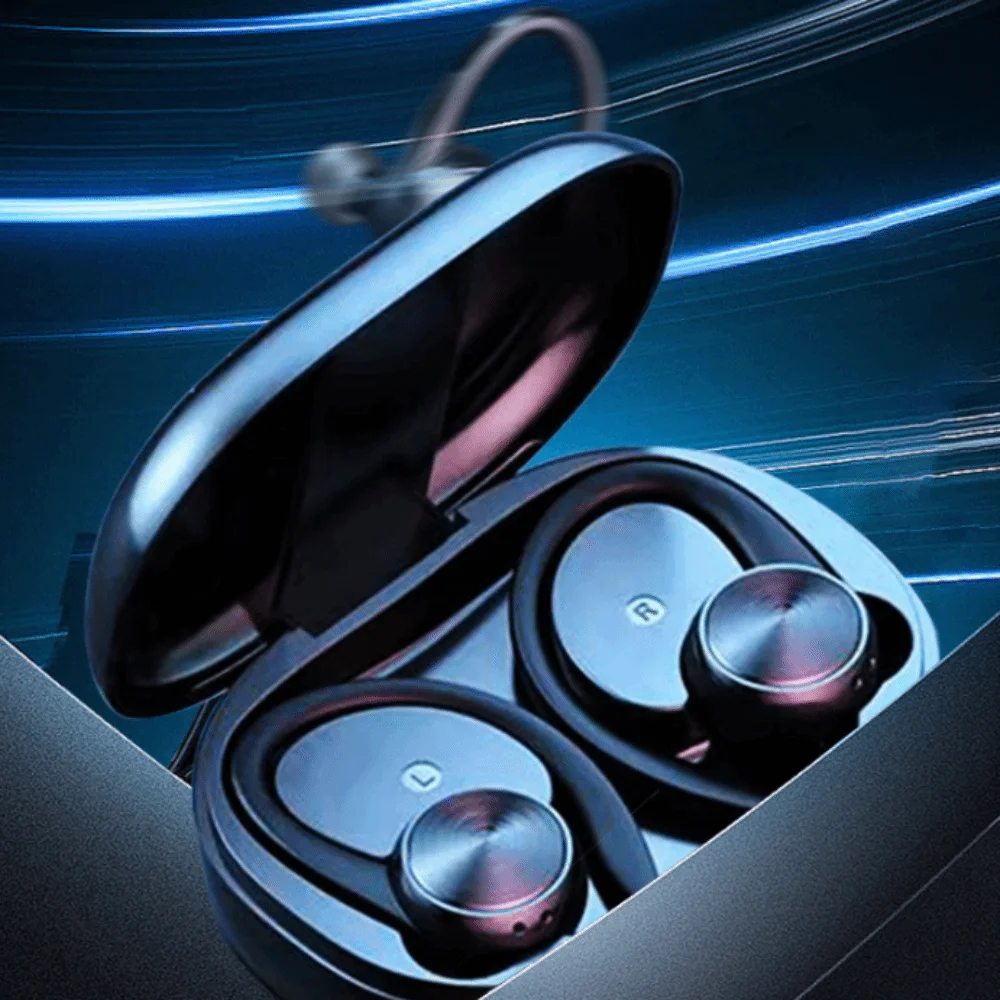 フックオン ワイヤレス Bluetooth イヤホン デジタル ディスプレイ ステレオ ワイヤレス イヤホン 双方向 ロングスタンバイ Bluetooth ヘッドセット スポーツ