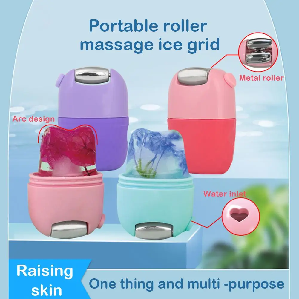 

Upgrade 2 In 1 Ice Roller for Face Gua Sha Facial Roller Puffiness Relief Massage Skin Care Beauty Treatment Tool Face Mass V1D9