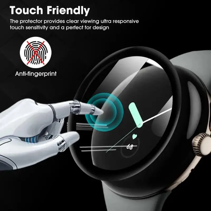 واقي شاشة 20D لساعة جوجل بيكسل 2 شاشة منحنية مضادة للخدش لساعة جوجل بيكسل طبقة رقيقة واقية ناعمة من البولي يوريثان