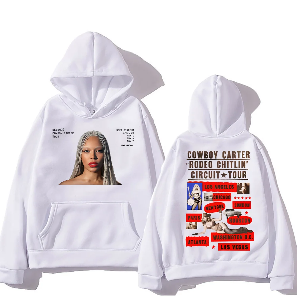 

Beyoncé New Hoodies Beyoncé Cowboy Carter Tour 2025 Streetwear Men Women Clothing Unisex Casual Sweatshirt Graphic Y2K Pullovers