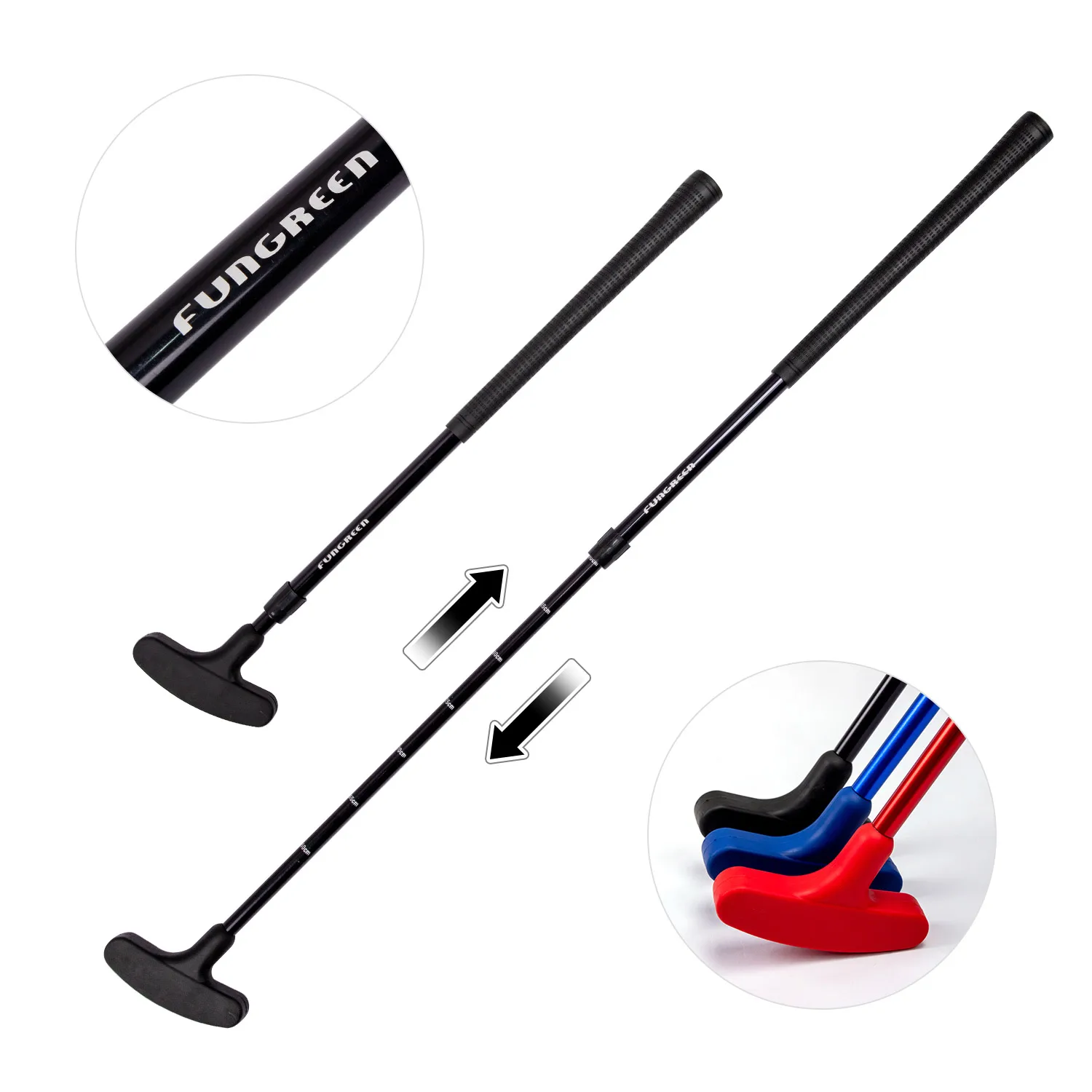 

1pc Golf Putter Retractable Golf Club Adjustable Two-way Golf Putter Suitable For Children Kid Adults Golf Putters