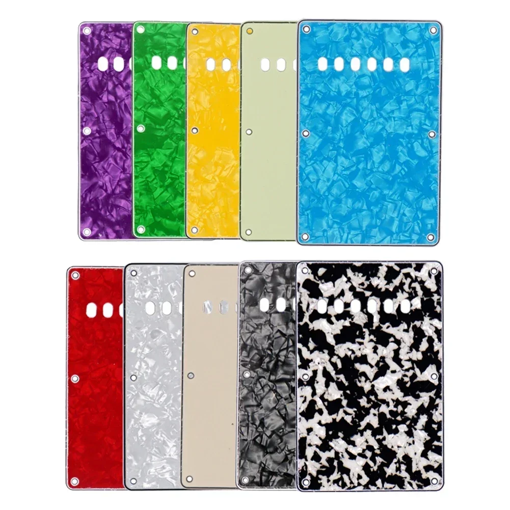 6 Holes 3 Plys Tremolo Cavity Cover Back Plate For SQ Electric Guitar Tremolo Cover Multi Colors Pickguard Scratch Plate