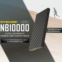 NITECORE NB10000 10000mAh Mobile Power Bank Portable Carbon Fiber PD/QC3.0 20W Fast Charge Powerbank for iPhone Huawei Xiaomi
