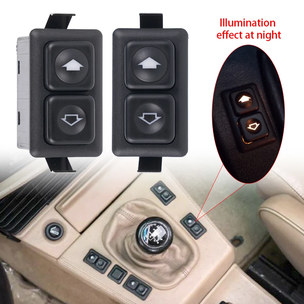 5-pin Lighting Power Window Switch Interior Parts For BMW E23 E24 E28 E30 left front BW102 613 113 812 05