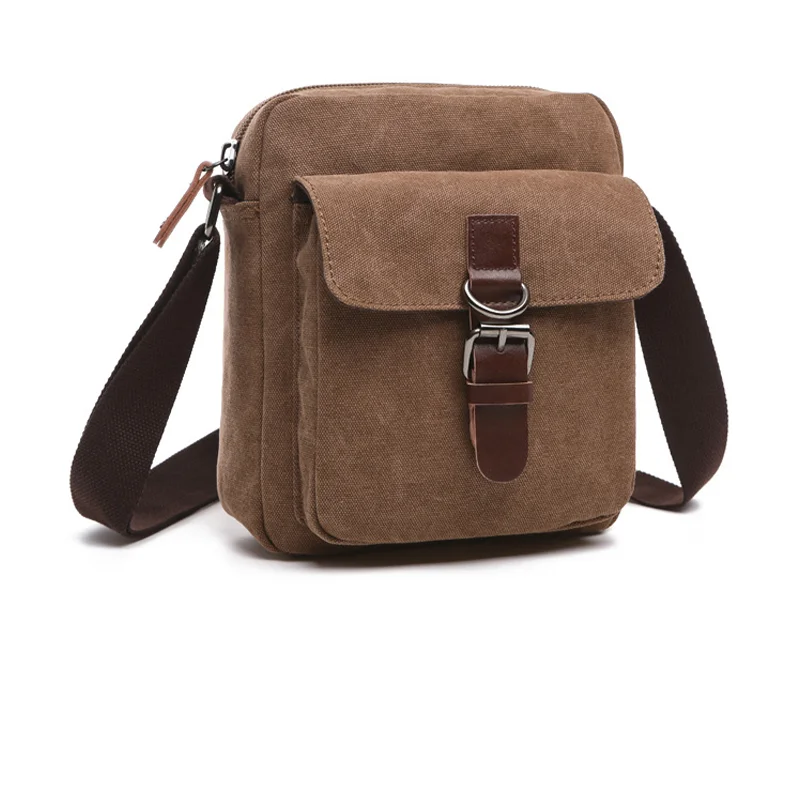 

Men's Messenger Canvas Shoulder Bag Large Capacity Crossbody Bag Casual Vintage Outdoor Sport Travel Handbag Sling Bag for Male