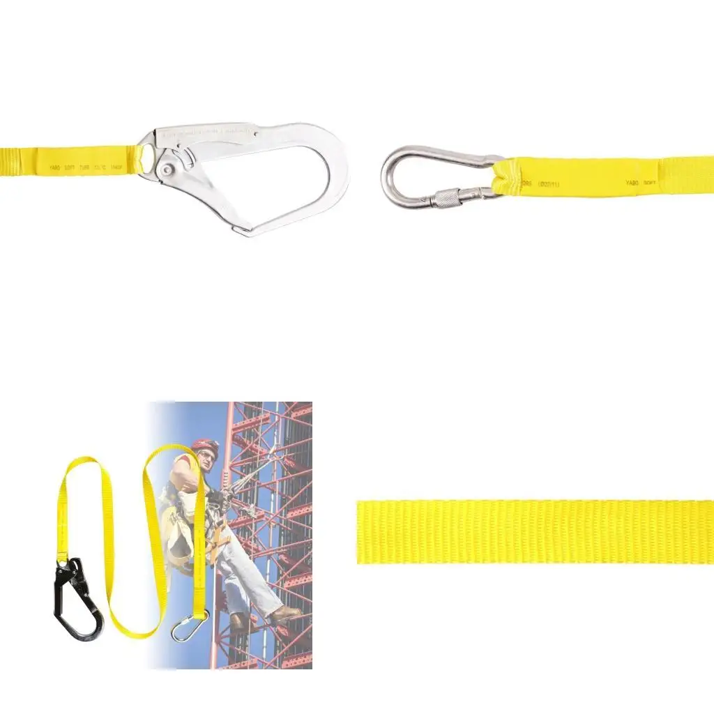 652F Heavy weight Safety Harness Set Polyester Webbing Steel Hook for Industrial Use