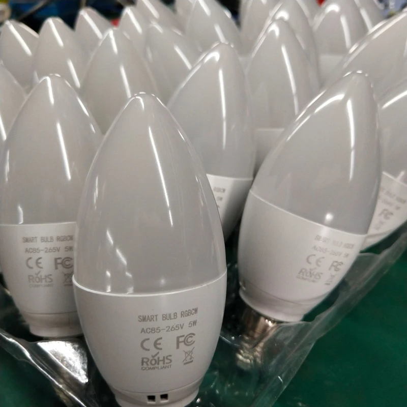 CORUI Tuya Zigbee E14 E12 Smart Candle Bulb RGBCW 5W LED Lamp Smartthings Remote Control Compatible With Alexa Google Home