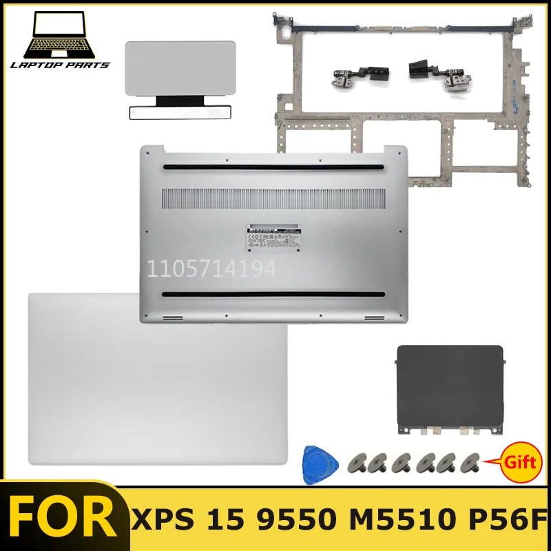 NEW For XPS 15 9550 M5510 P56F Laptop LCD Back Cover Bottom HingesTouchPad Antenna Frame_Bracket LCD Screen_Cable Webcam_Module