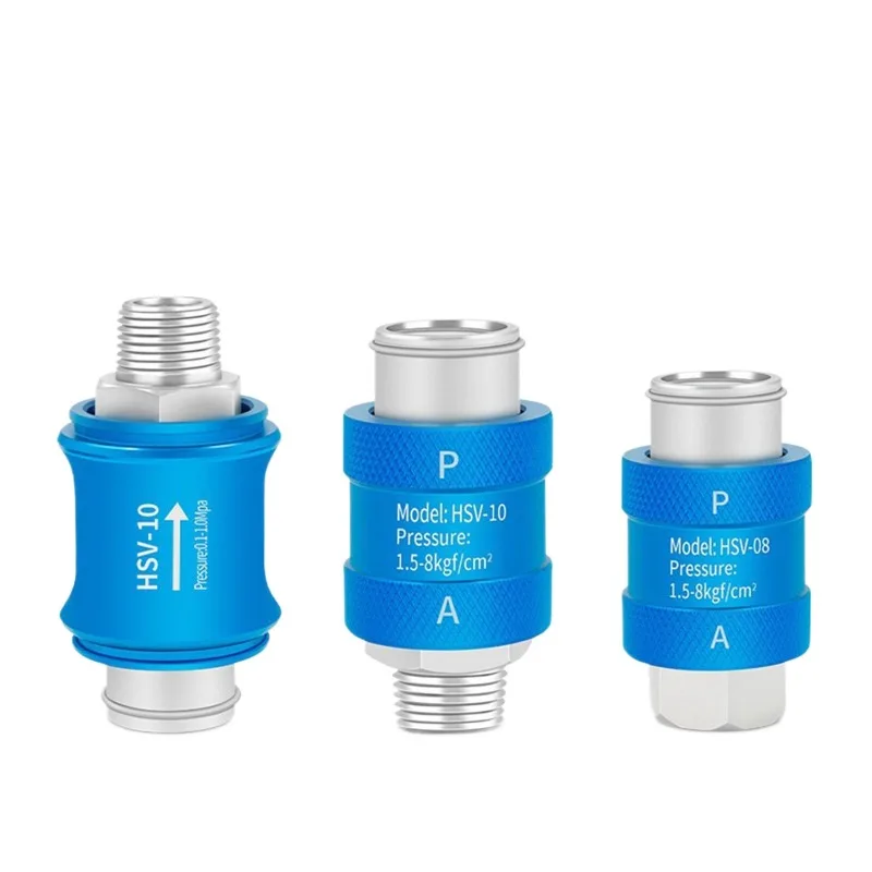 HSV Series Hand Slide Valve Pneumatic Manual Flow Control Air Switch HSV-06 HSV-08 HSV-10 Male  Female Thread HSV-06FF HSV-08FF