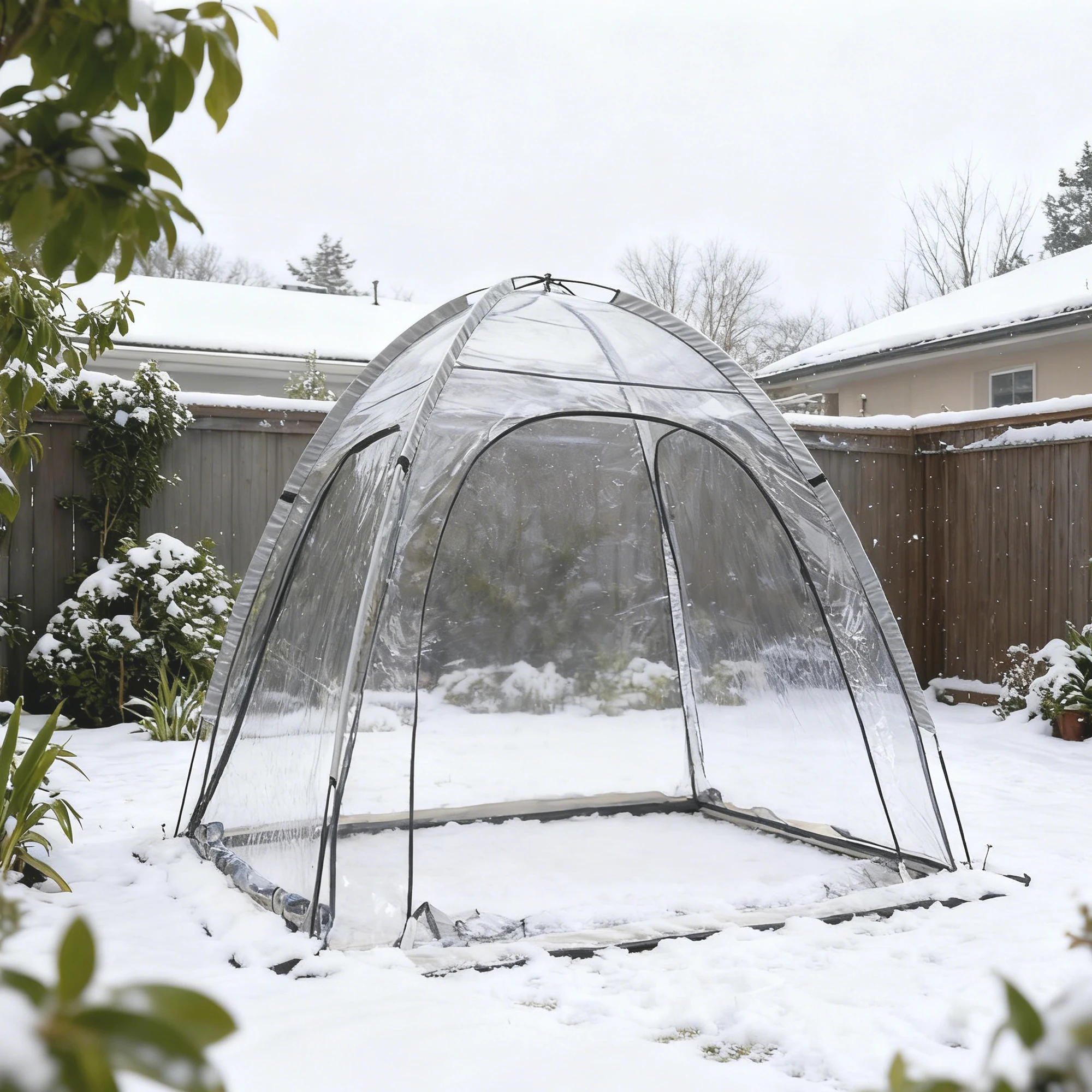 خيمة رياضية شفافة مقاومة للطقس والتخييم في الهواء الطلق والنزهات والحديقة الدافئة للشتاء تحافظ على خيمة للرياضة والتخييم