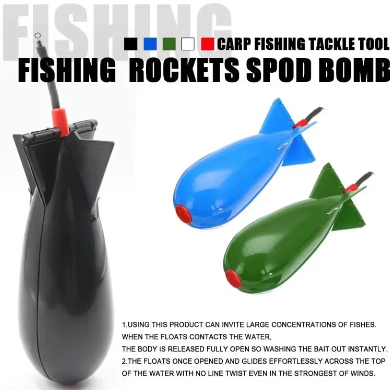 Nester, torpedo, carp fishing bait feeder, multi-color and multi specification thrower, fishing equipment