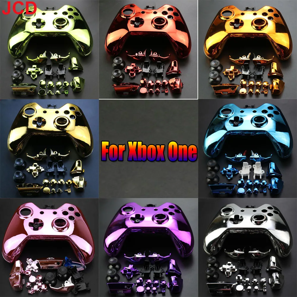 Plating Controller Hard Case Replacement Full Gamepad Shell And Buttons Mod Kit Components Controller Cover Housing For Xbox one