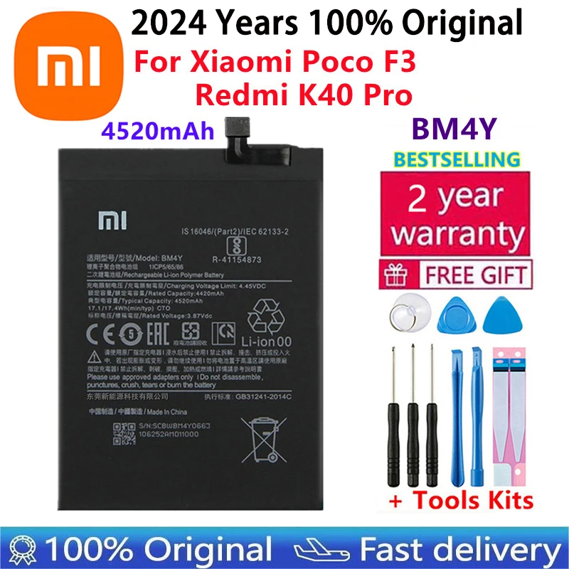 Batería para Xiaomi Mi Redmi Note Poco CC9 K20 F2 F3 K30 M3 X3 M4 K40 X4 X5 7 8 8A 8T 9 9T 10 10 10S 10T 11 11T 11S 12T Lite Pro