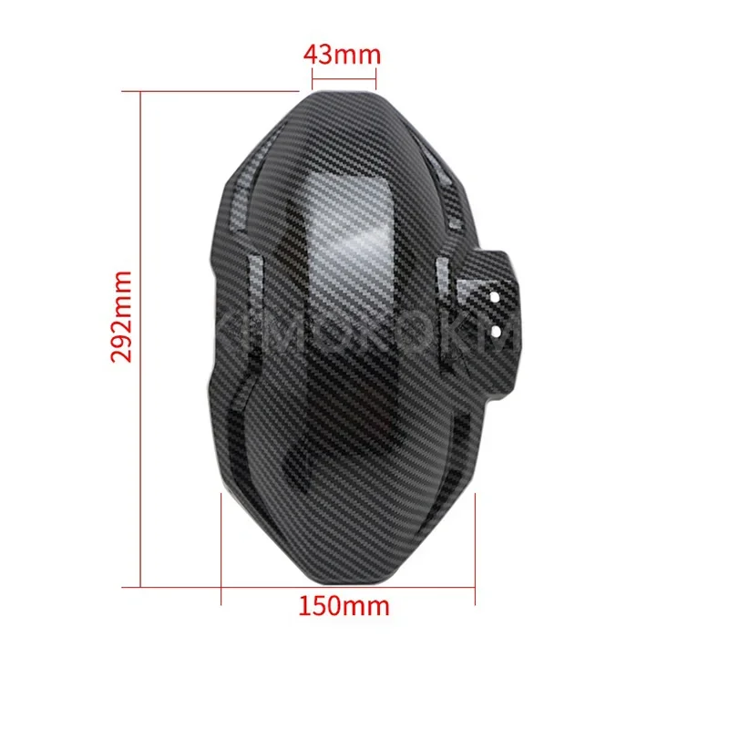 Motorcycle Universal Carbon Fiber Mudguard Accessory Rear Fender Extension Splash Pad Accessories For Monkey M3 M5 Maverick U1