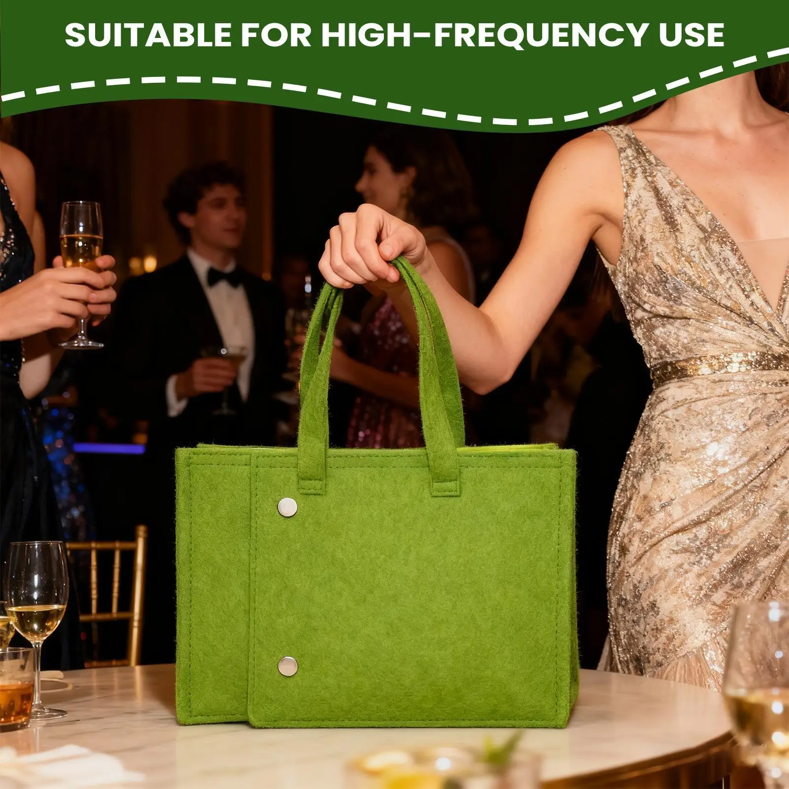 Bolsos de mano para mujer, organización plegable, bolso de fieltro, bolsa de trabajo para mujer, libro, viaje, trabajo, escuela, viaje diario, almacenamiento de compras