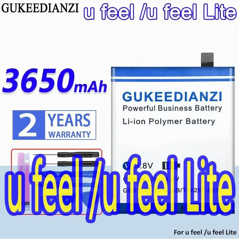 

Mobile Phone Battery 3650Mah Fast Charging For Wiko U Feel Lite Reliable Power Supply
