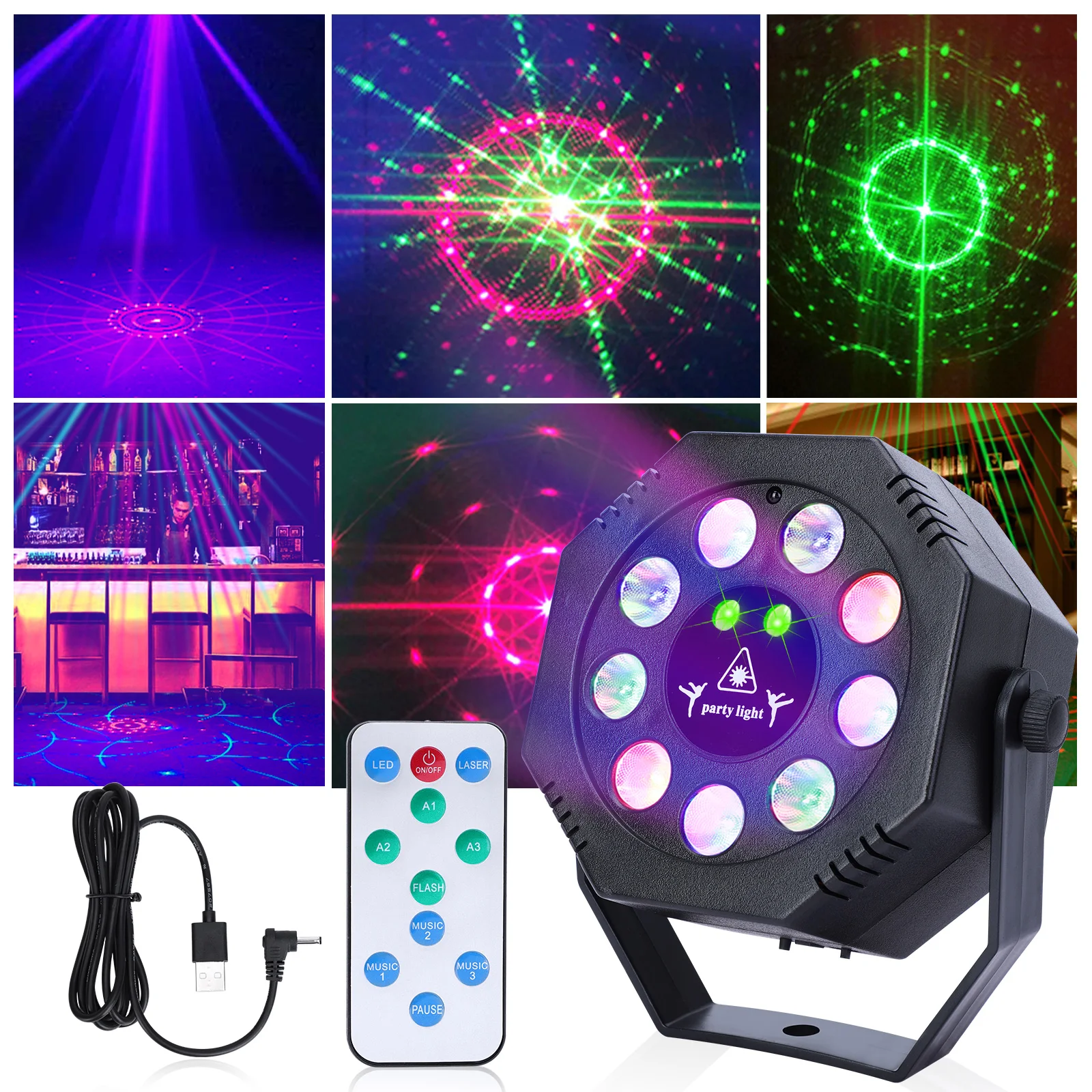 

Светодиодный сценический лазерный мини-проектор, с дистанционным управлением