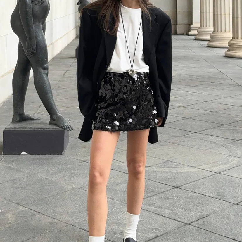 تنورة جديدة لعام 2025 عالية الخصر للتخسيس والترتر f تنورة مثيرة للتحكم في البطن للنساء للتنقل بقصة مستقيمة من البولي يوريثان... #2