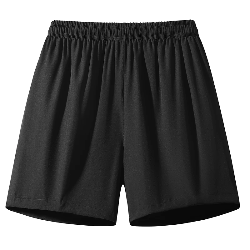 Męskie sportowe szorty casualowe, cienkie letnie modne miejskie spodnie 5/8, dwuczęściowy zestaw, jednolite, elastyczne spodnie ze sznurkiem w pasie.