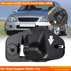 Bonnet Hood Support Rod Holder Clip Fit For Lexus Is300 Gxe10 Jce10 2001-2005 53455-53010 Plastic Black Exterior Car Parts