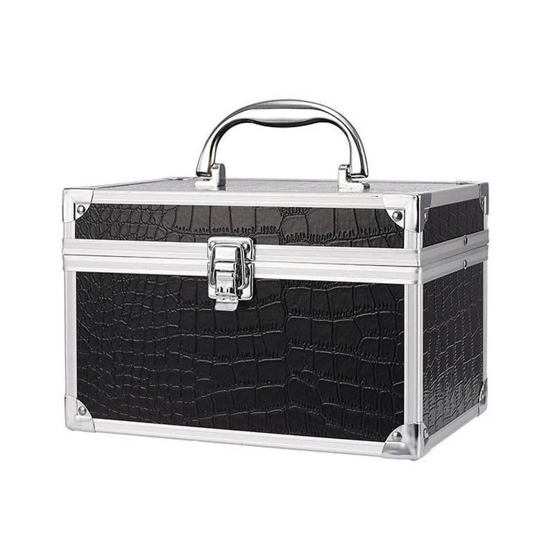 

2023 Brand Makeup Box Artist Professional Alligator Cosmetic Cases Make Up Bag Tattoo Nail Multilayer Toolbox Storage Organizer