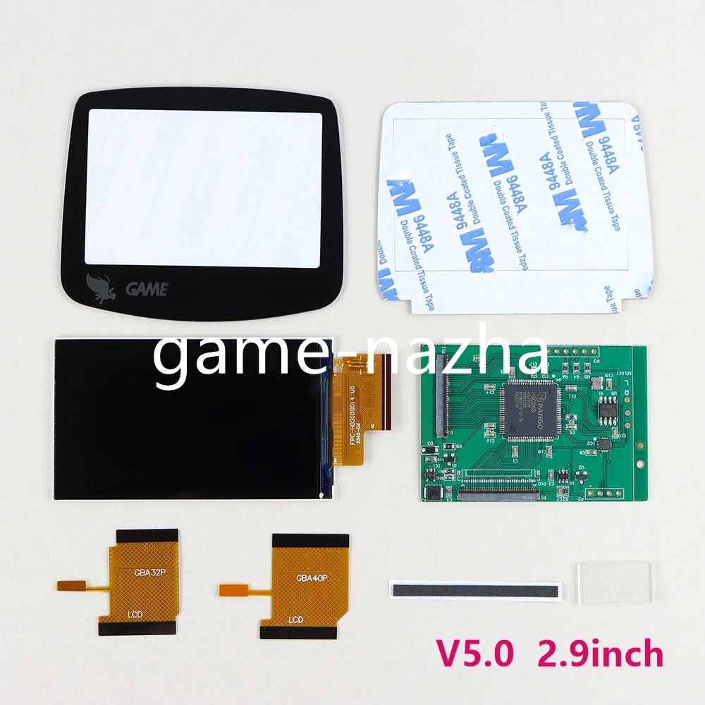 

1 комплект для GBA Highlighting Screen V5.0 Point to Point Highlighting Screen для GBA 2,9-дюймовый IPS ЖК-дисплей с подсветкой