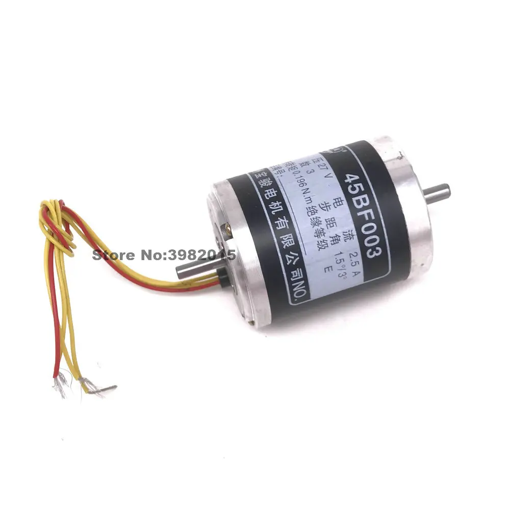 Imagem -06 - Corte de Fio 27v Motor de Passo 45bf003 Baojun Fases Dois Eixos com Fios para Máquina de Corte de Fio Peças de
