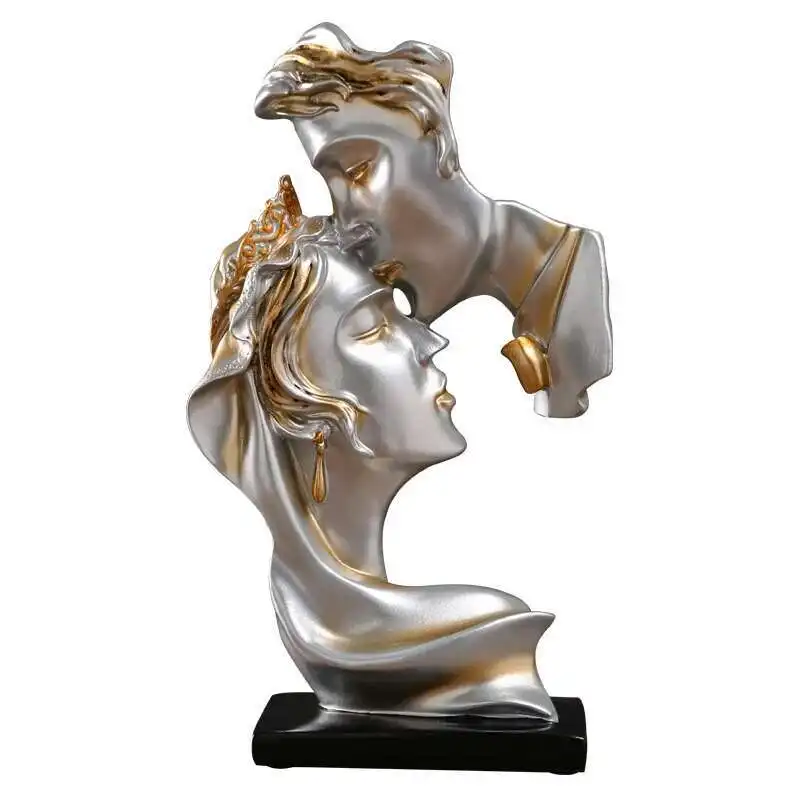 

New Style One Kiss Love Personalized Ornaments Resin Crafts Home Living Room Bookcase Office Decoration Furnishings