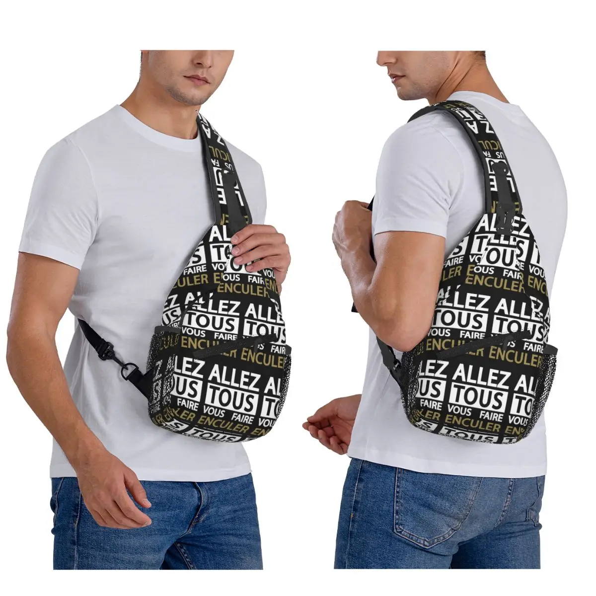 

Jean Marie Bigard-ALLER TOUS VOUS FAIRE ENCULER Активная нагрудная сумка Мужской рюкзак через плечо на слинге Нагрудная сумка Рюкзак на плечо