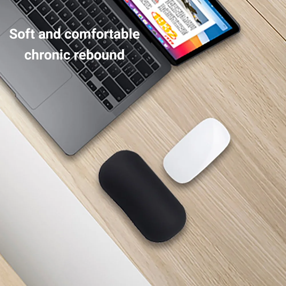 Repose-poignet ergonomique en silicone souple pour souris, coussin de soutien pour la main, idéal pour le jeu sur ordinateur et le bureau, soulage la douleur