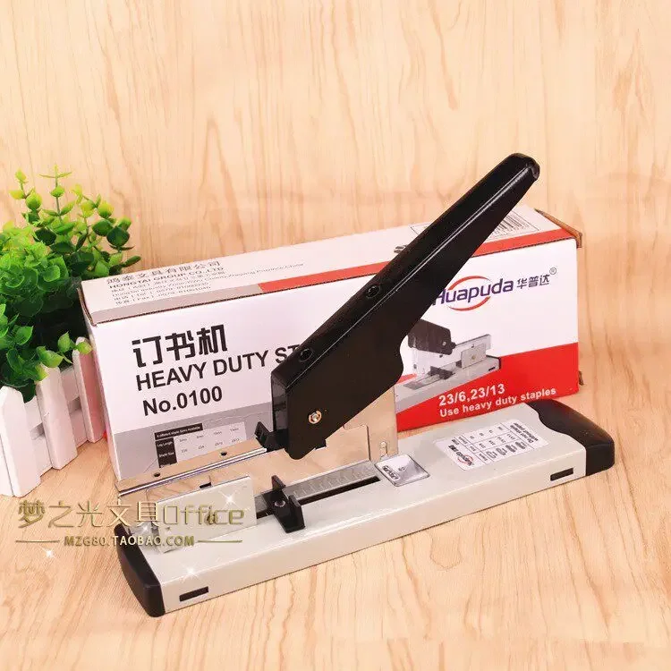 big-heavy-type-metal-stapler-bookbinding-stapling-100-sheet-capacity-office-tools-fit-sturdy-portable-handhled-staples-home